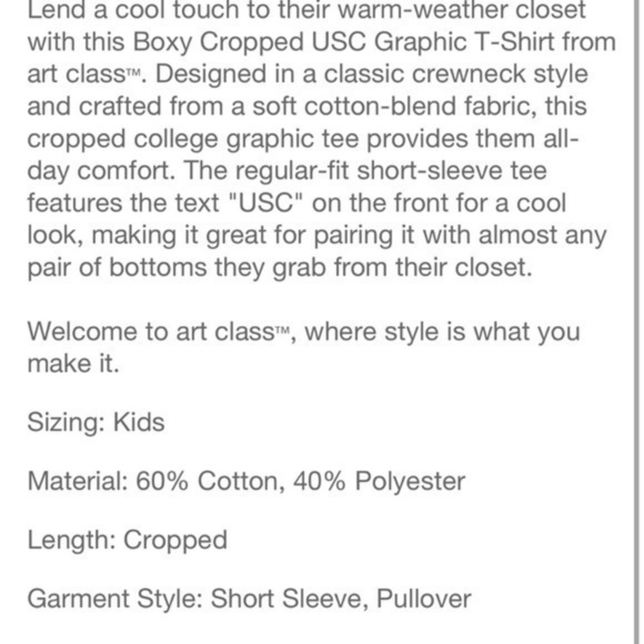 USC Trojans Large 10/12 new with tags T-Shirt - Picture 5 of 5